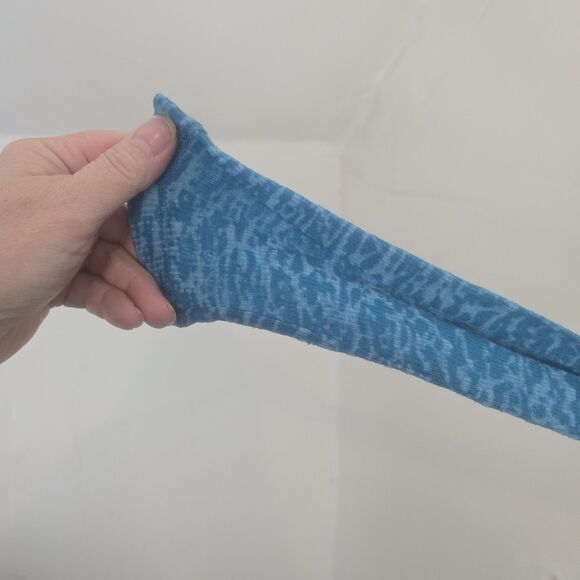 Vintage Y2K Miley Cyrus Max Azria Top Junior XL Animal Print Teal Burn Out - Picture 6 of 10